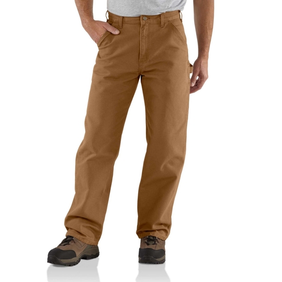 Carhartt B11 BRN Pants Mens 36x34 Dungaree Loose Fit Utility Work Pants